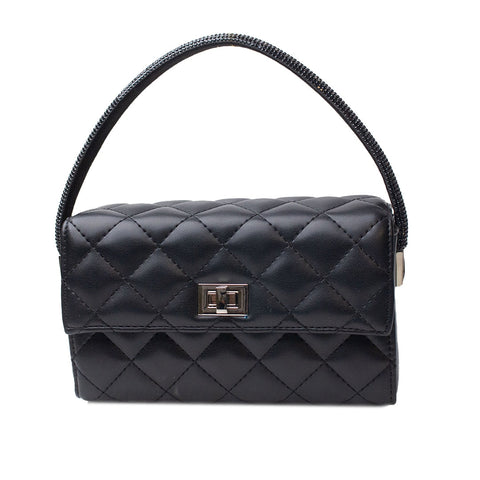EuropeonUnion Women Black Leather HandBag #1898