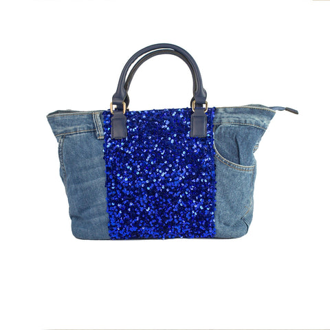 EuropeonUnion Women Blue Jeans HandBag #1919