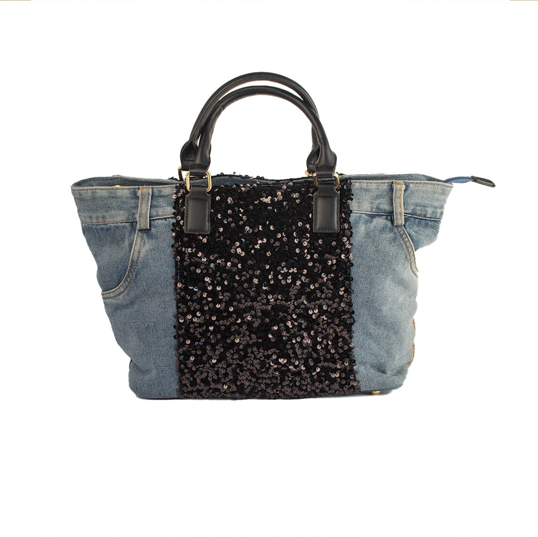 EuropeonUnion Women Black Jeans HandBag #1921