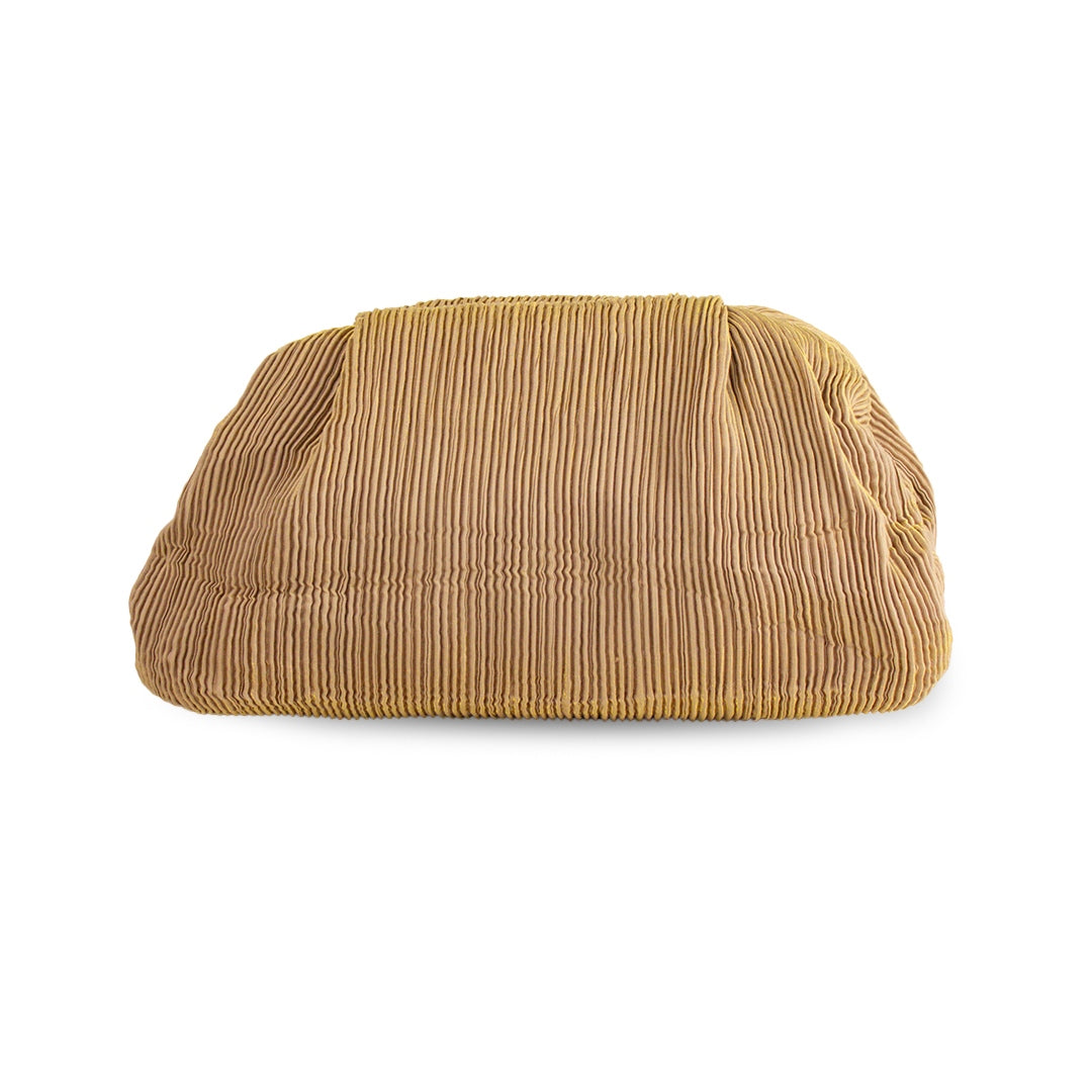 EuropeonUnion Women Gold Satin HandBag #1948