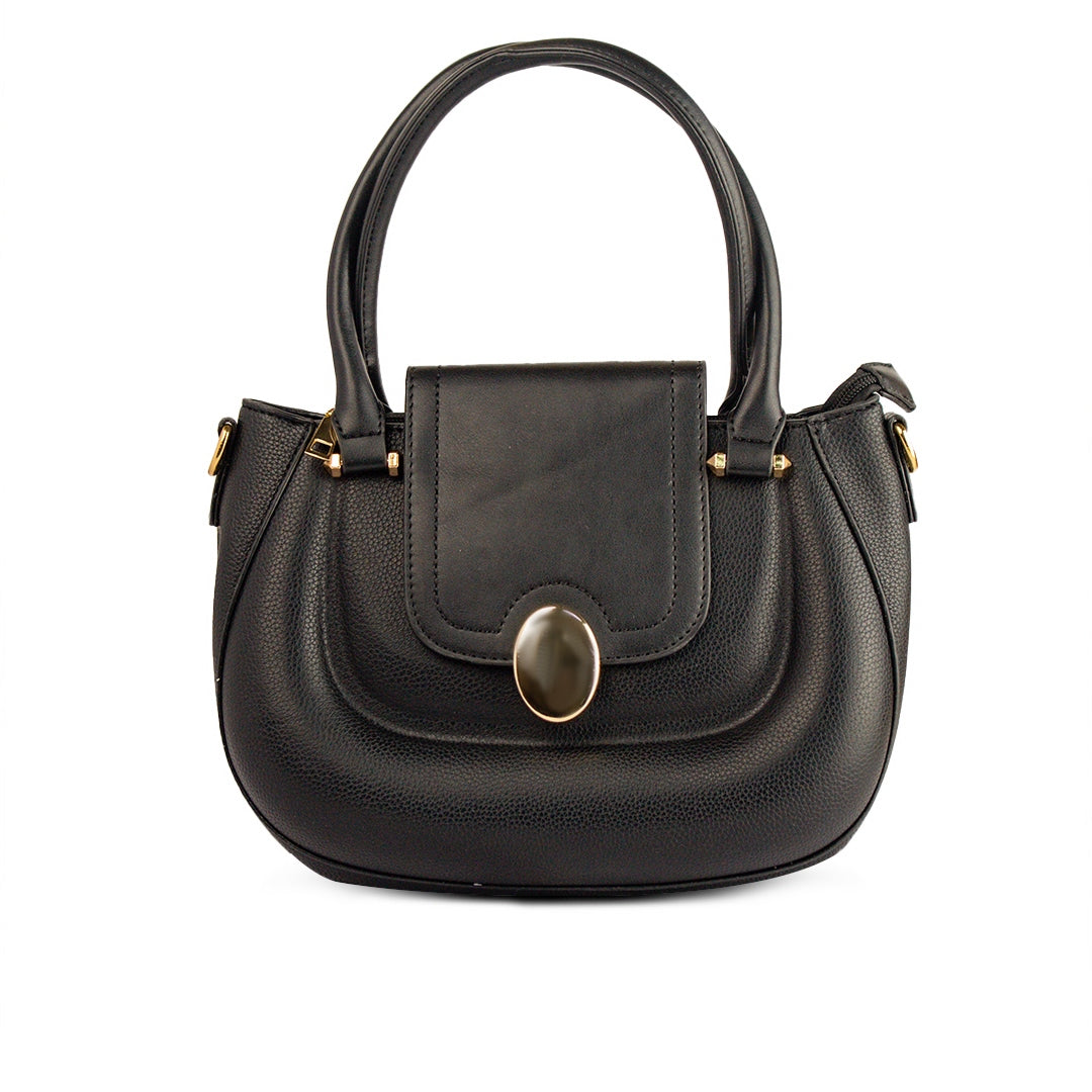 EuropeonUnion Women Black Leather HandBag #1976
