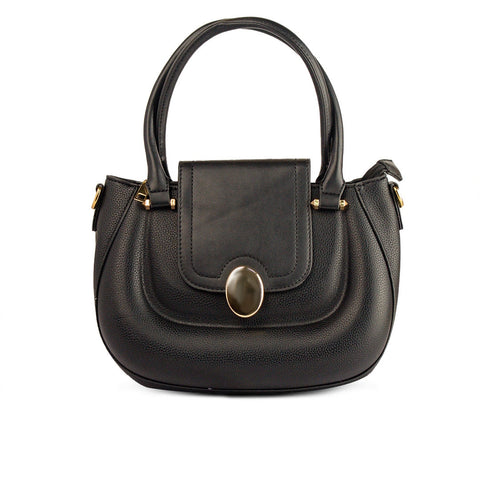 EuropeonUnion Women Black Leather HandBag #1976