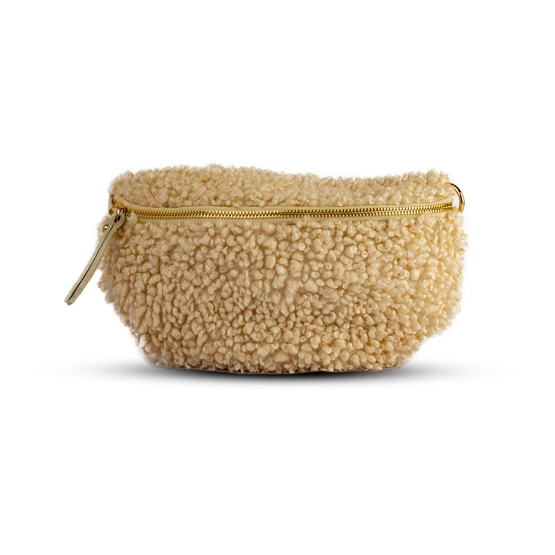 EuropeonUnion Women Beige Fur HandBag #1994