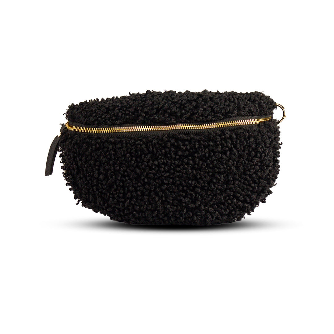 EuropeonUnion Women Black Fur HandBag #1995