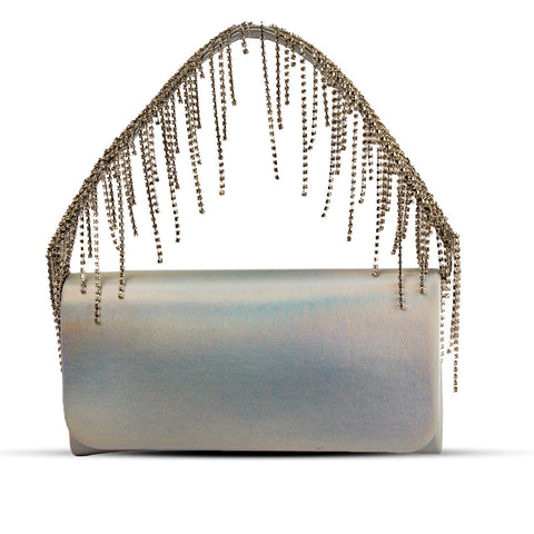 EuropeonUnion Women Silver Leather HandBag #2008