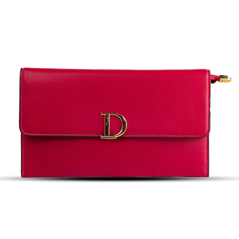 EuropeonUnion Women Red Leather HandBag #2013