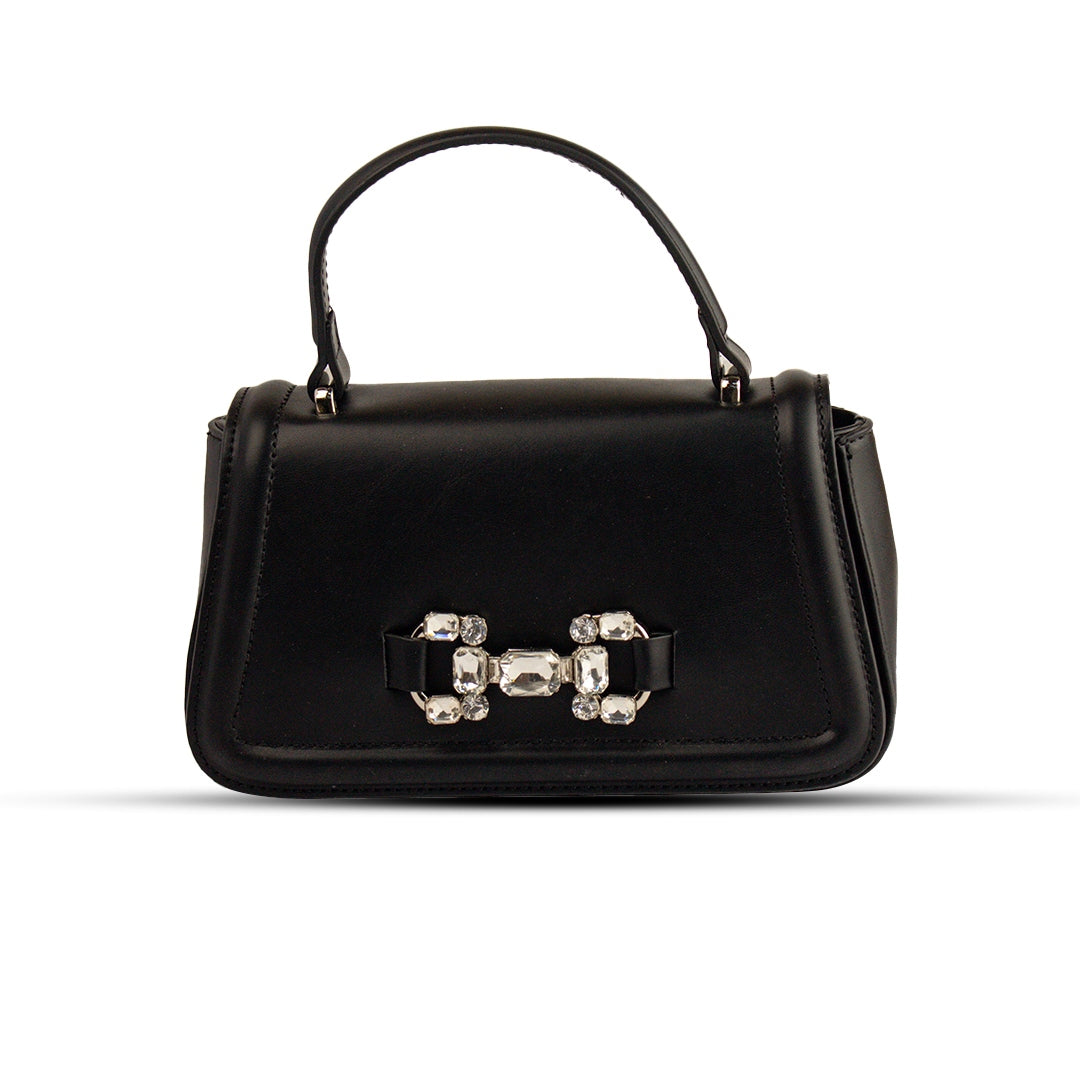 EuropeonUnion Women Black Leather HandBag #2016