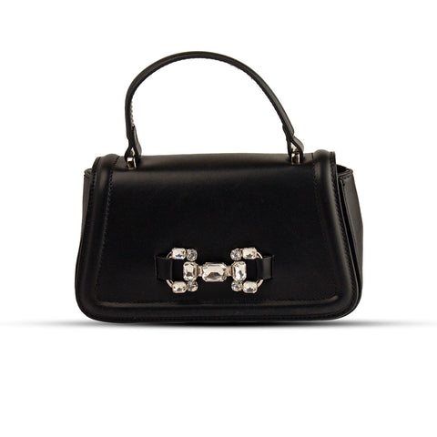 EuropeonUnion Women Black Leather HandBag #2016