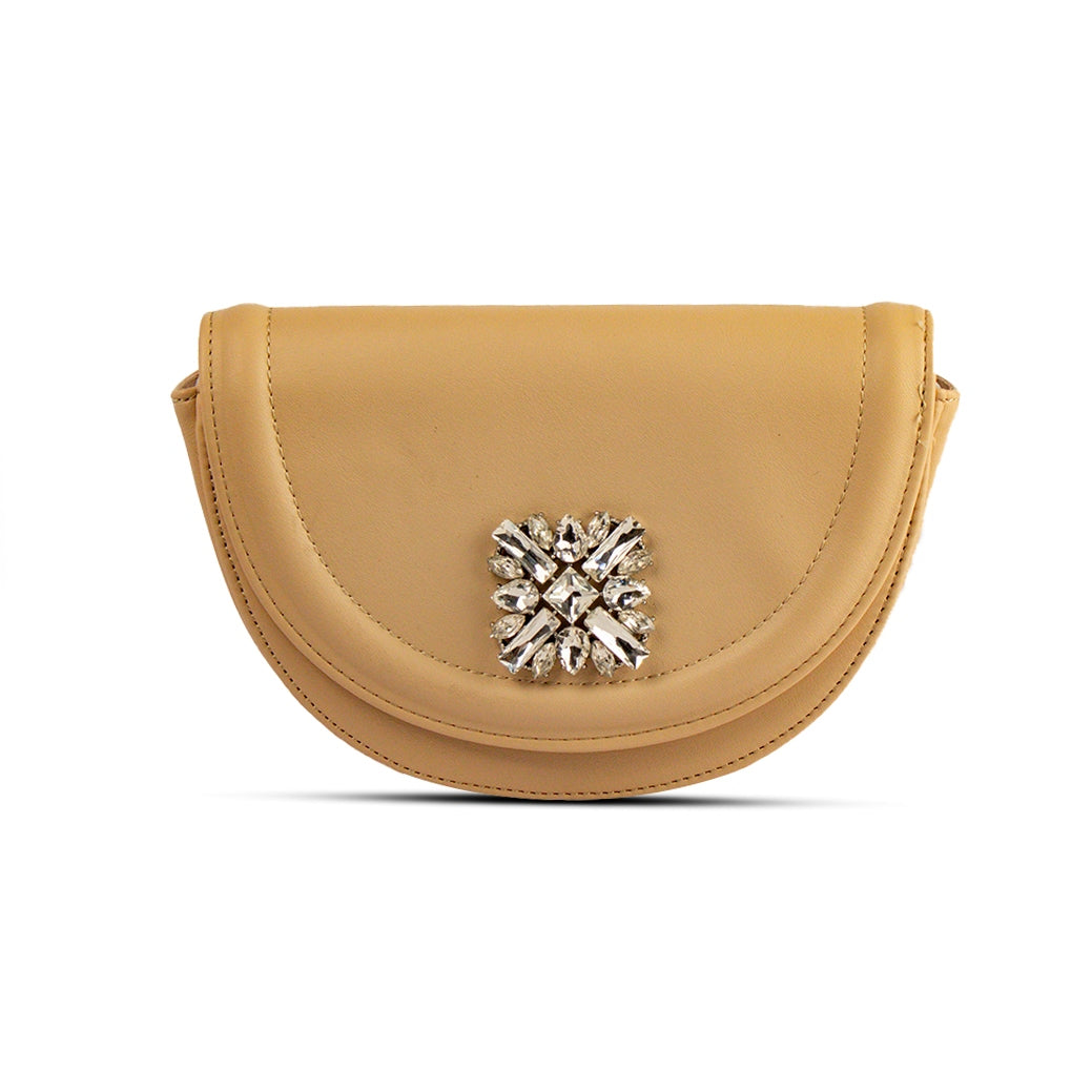 EuropeonUnion Women Beige Leather HandBag #2020