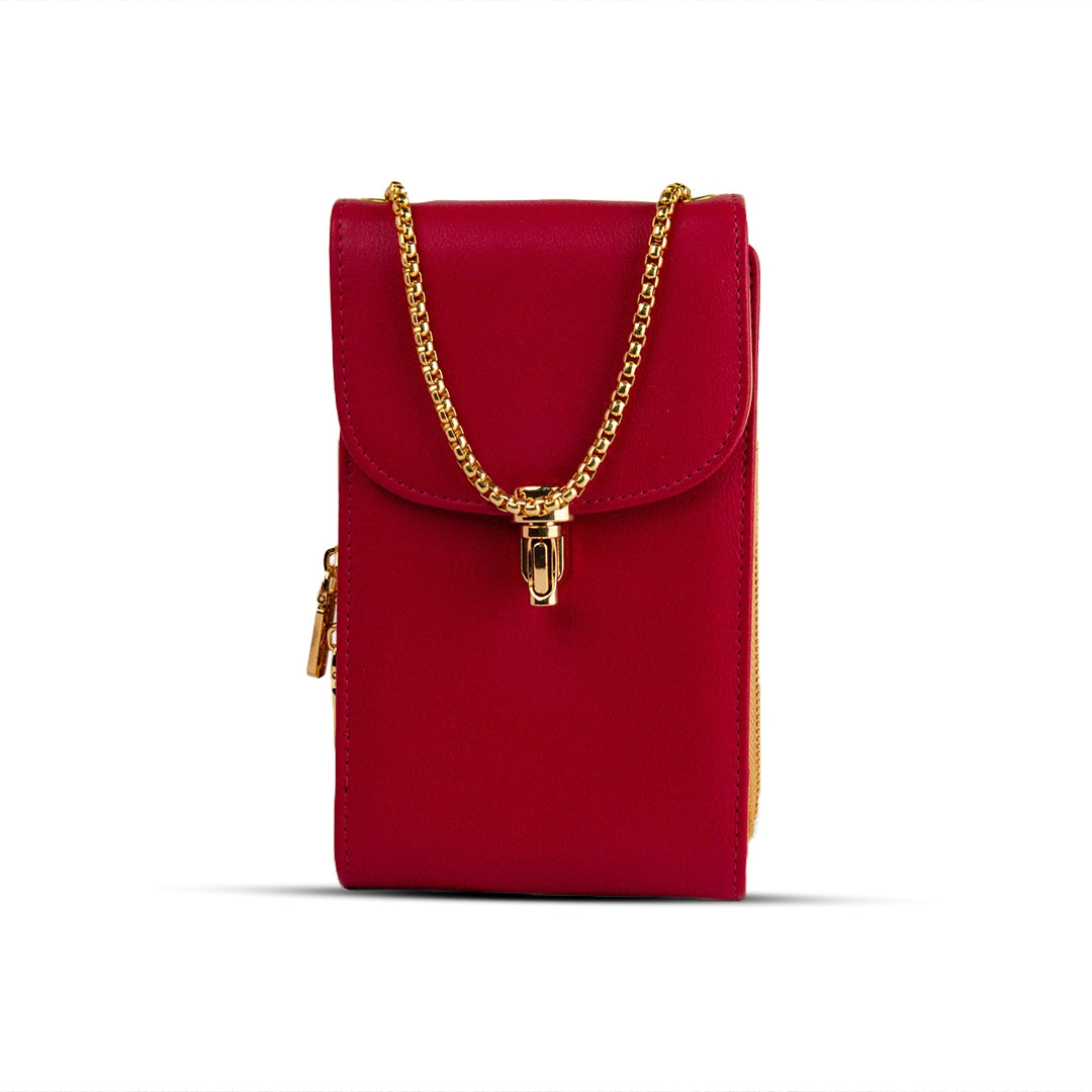 EuropeonUnion Women Red Leather HandBag #2046