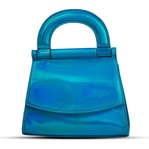 EuropeonUnion Women Blue Leather HandBag #2053