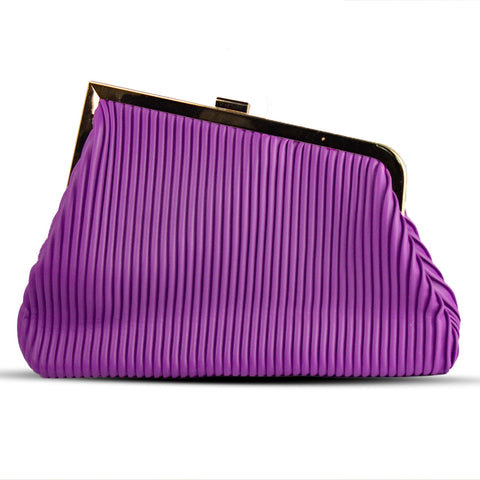 EuropeonUnion Women Purple Leather HandBag #2065
