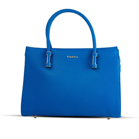 EuropeonUnion Women Blue Leather HandBag #2086