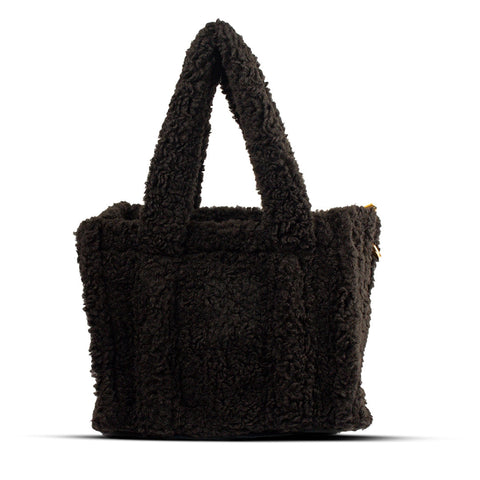 EuropeonUnion Women Black Fur HandBag #2093