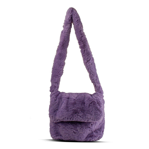 EuropeonUnion Women Purple Fur HandBag #2099