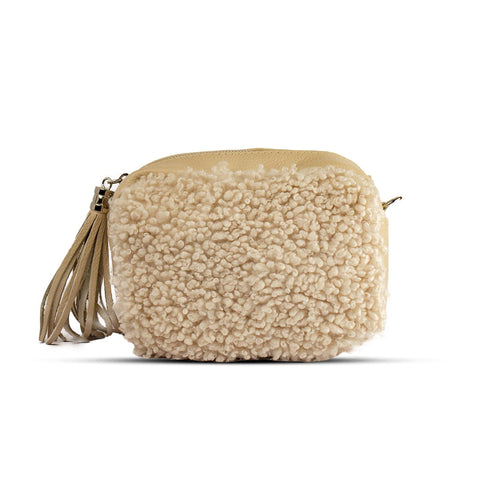 EuropeonUnion Women white Fur HandBag #2127