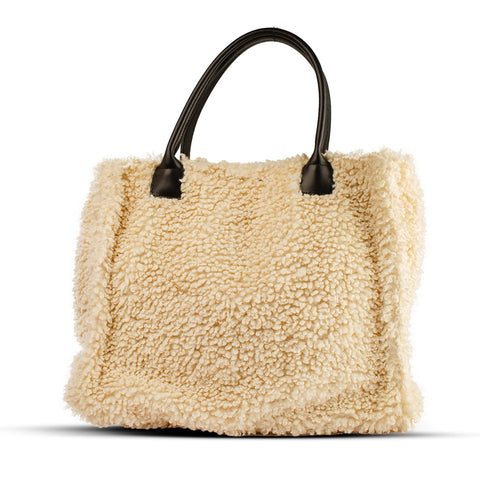 EuropeonUnion Women white Fur HandBag #2134