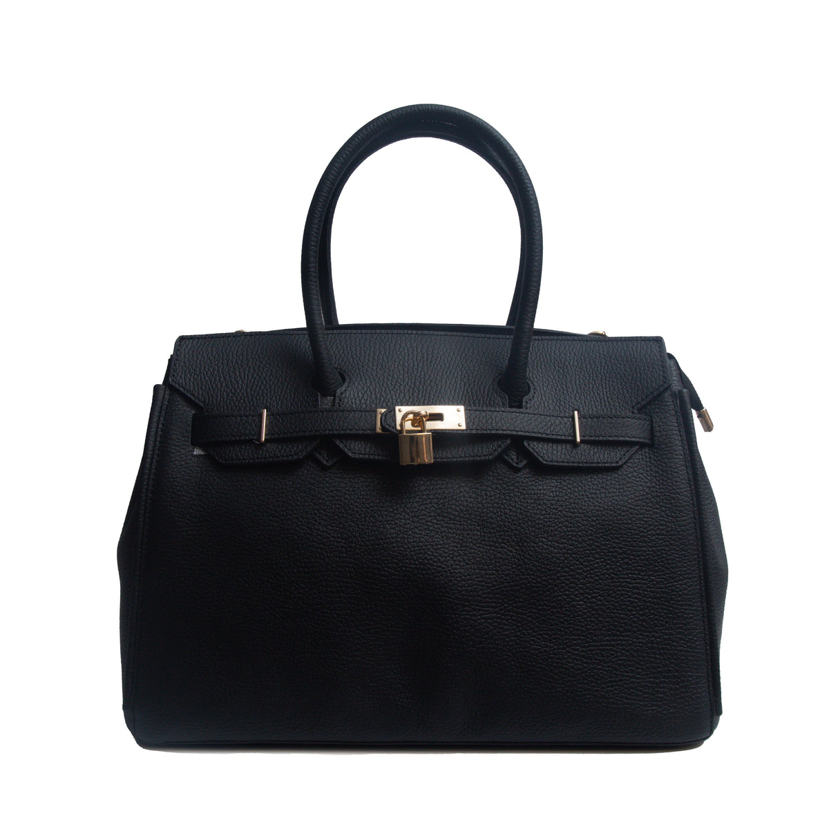 Women Black Leather HandBag #2135
