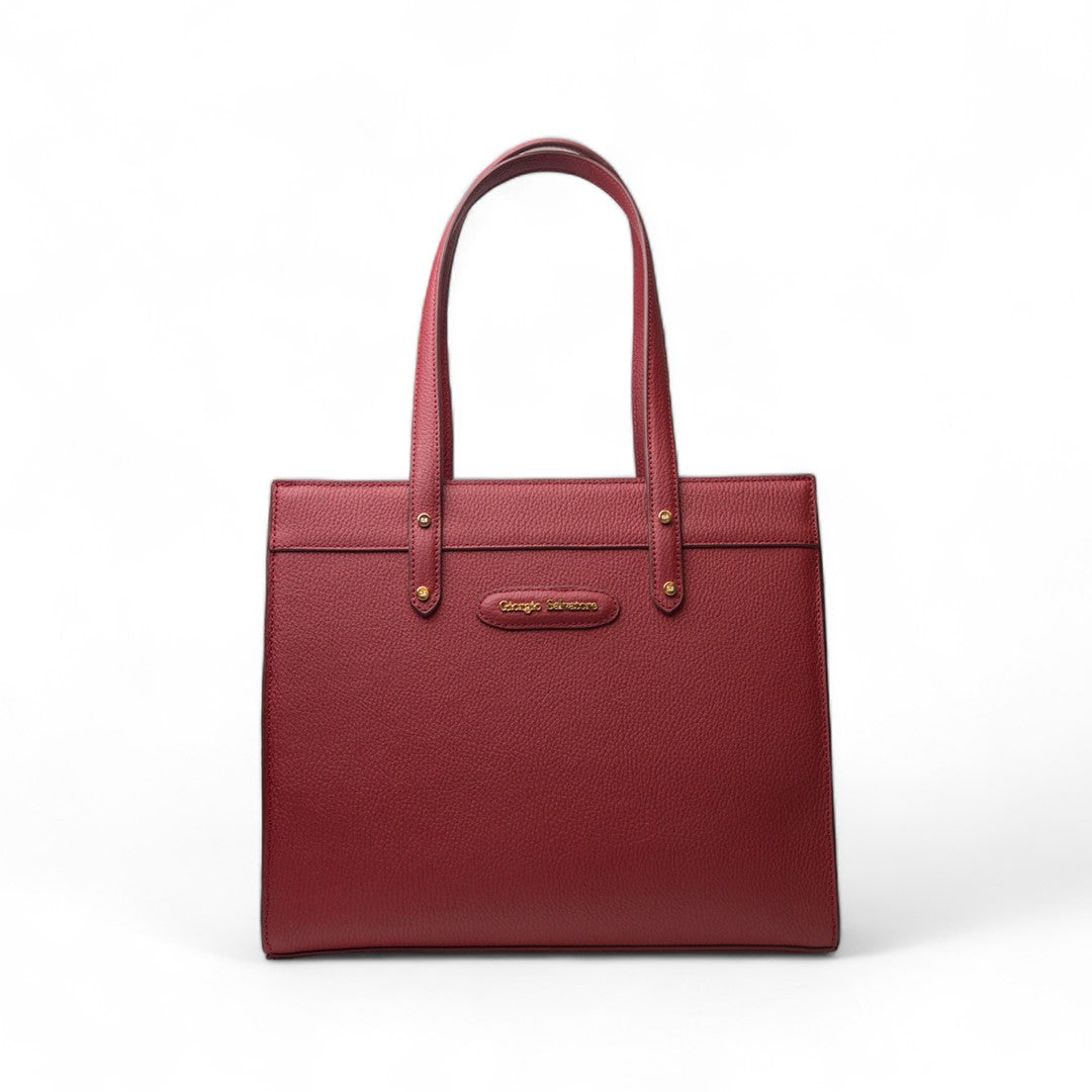 Women Maroon Leather HandBag #2140
