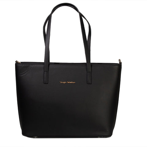 Women Black Leather HandBag #2172