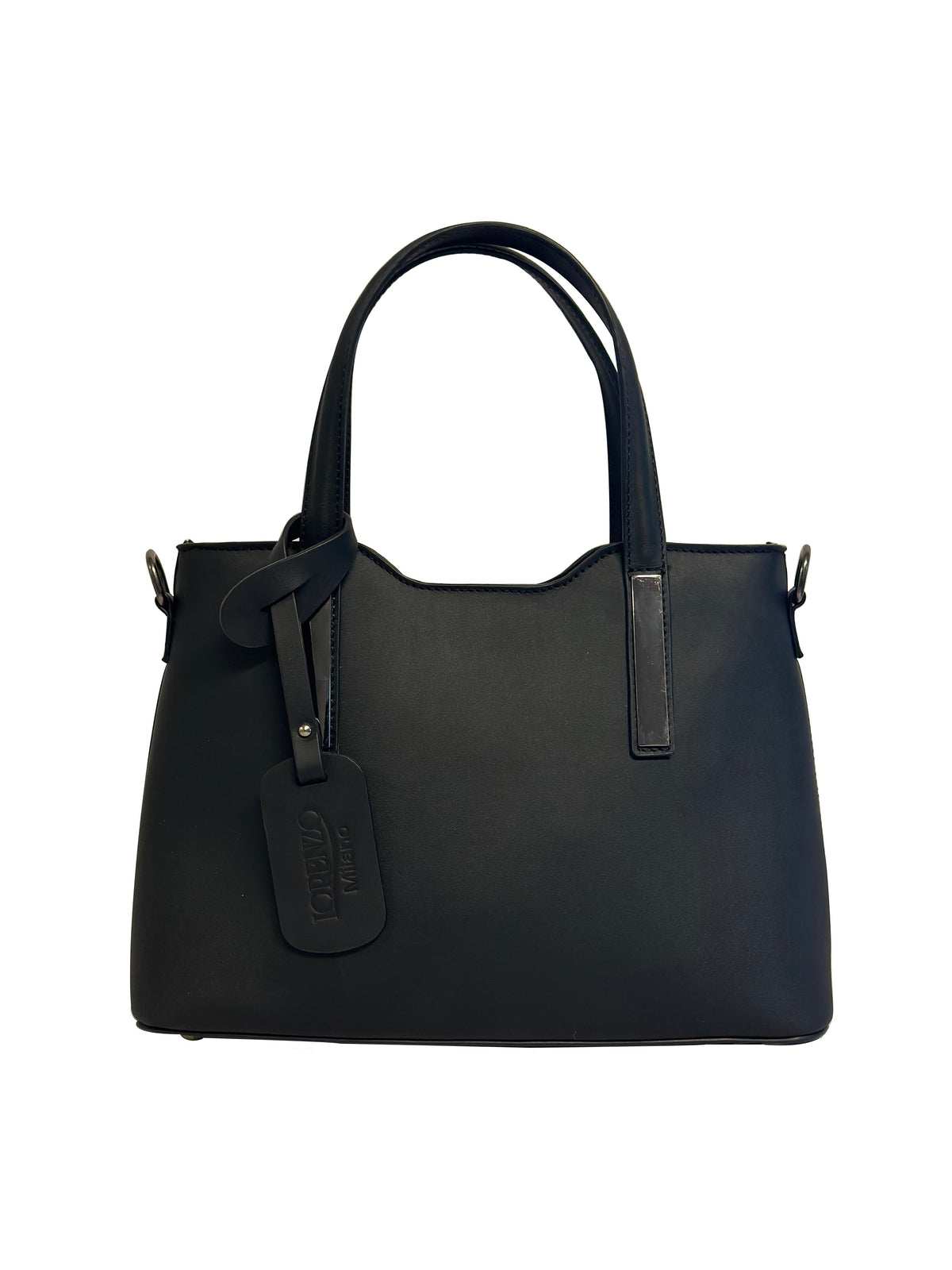 Women Black Leather HandBag #2186