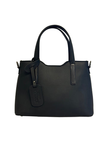 Women Black Leather HandBag #2186