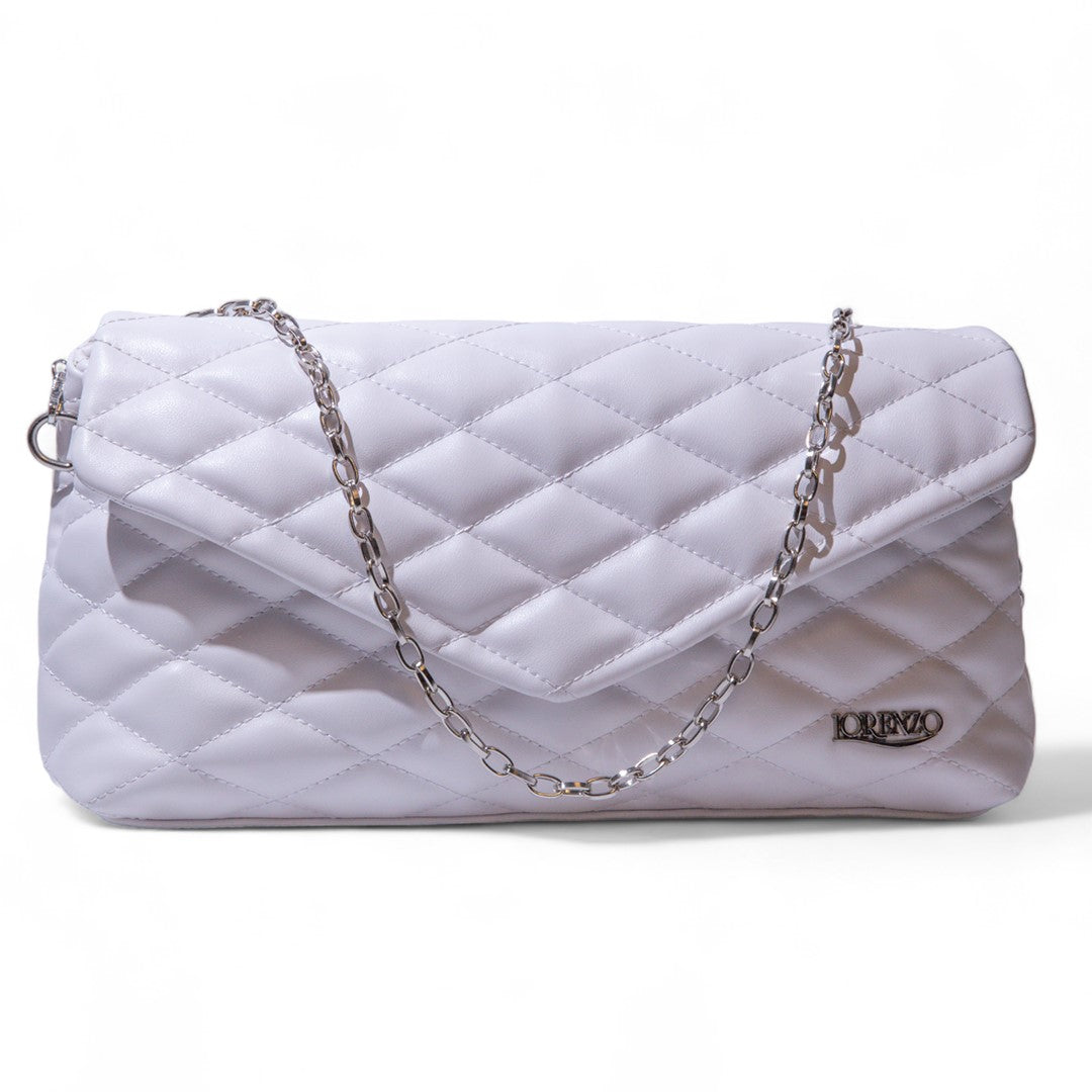 Women white Leather HandBag #2196