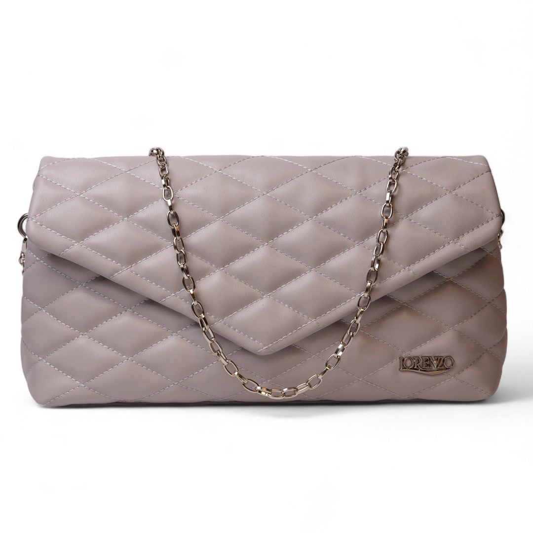 Women Grey Leather HandBag #2201