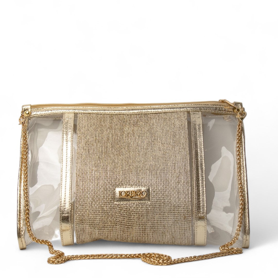 Women Gold Plastic HandBag #2211