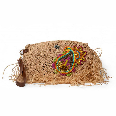 Women MixColorss Wicker HandBag #2232