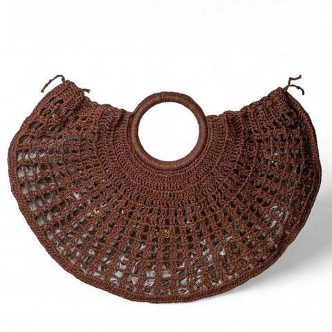 Women Brown Wicker HandBag #2290