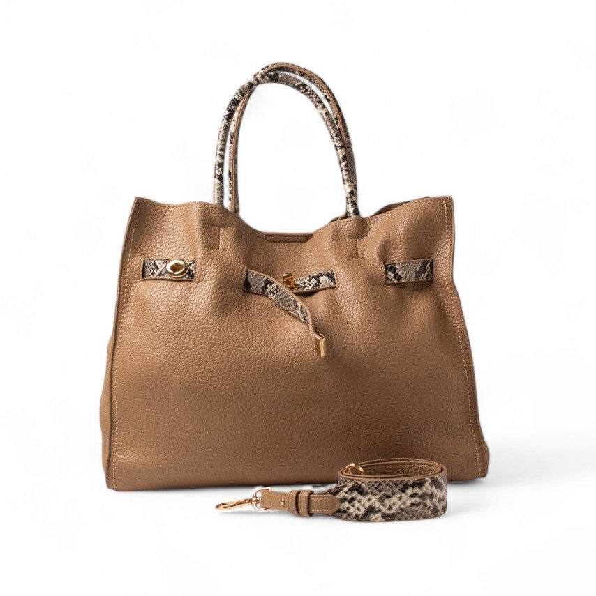 EuropeonUnion Women Cafe Leather HandBag #2375