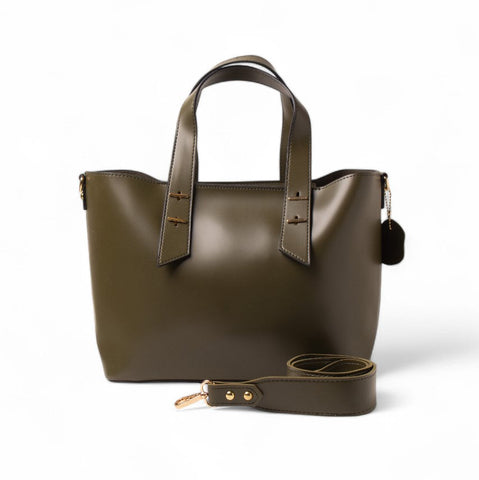 EuropeonUnion Women Green Leather HandBag #2387