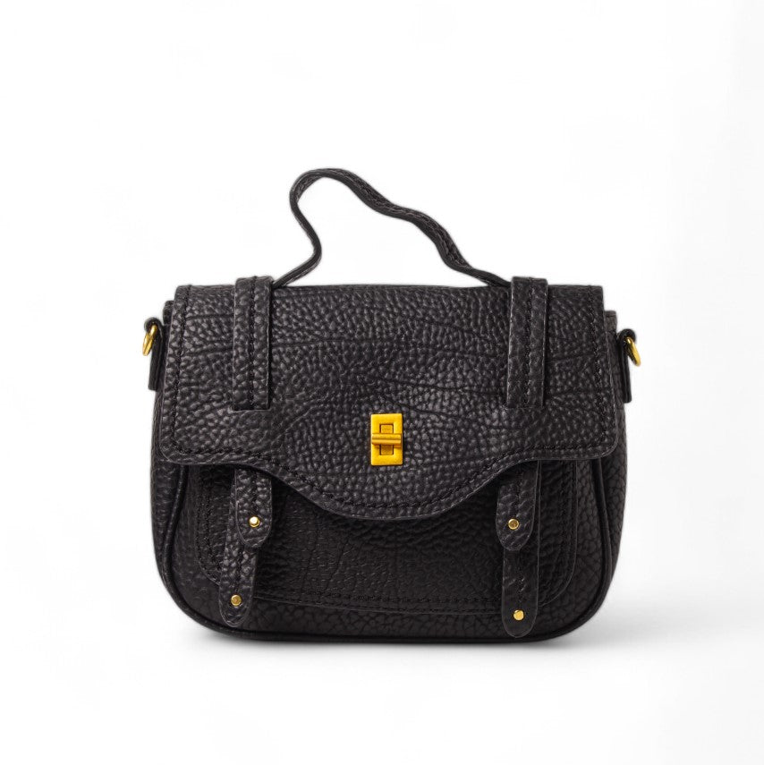 EuropeonUnion Women Black Leather HandBag #2392