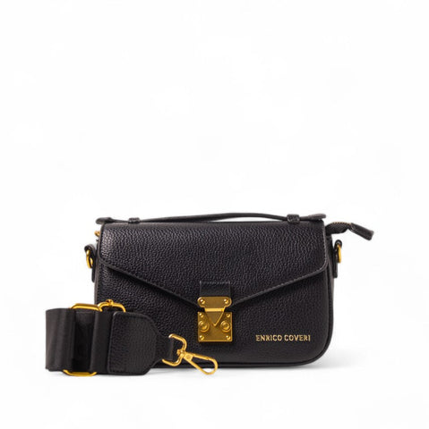 EuropeonUnion Women Black Leather HandBag #2393