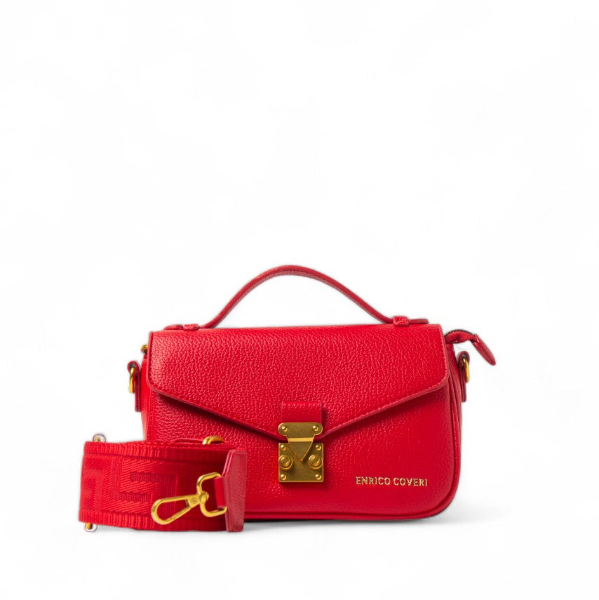 EuropeonUnion Women Red Leather HandBag #2394
