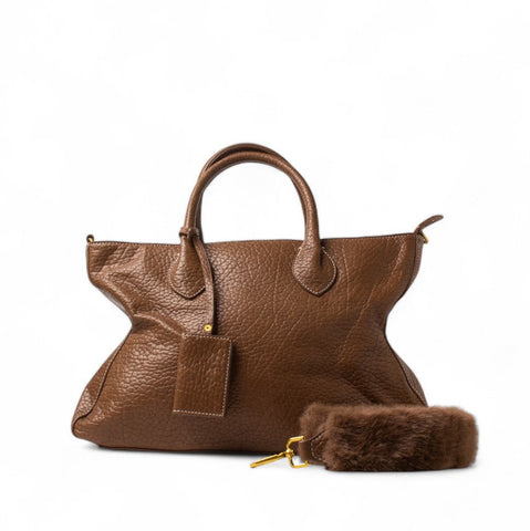 EuropeonUnion Women Cafe Leather HandBag #2423