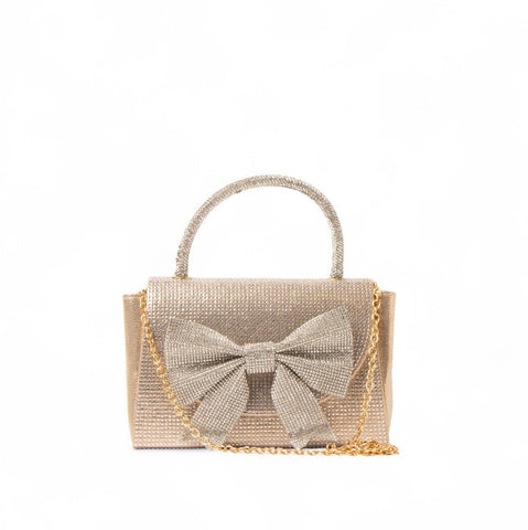 EuropeonUnion Women Gold Glitter HandBag #2433