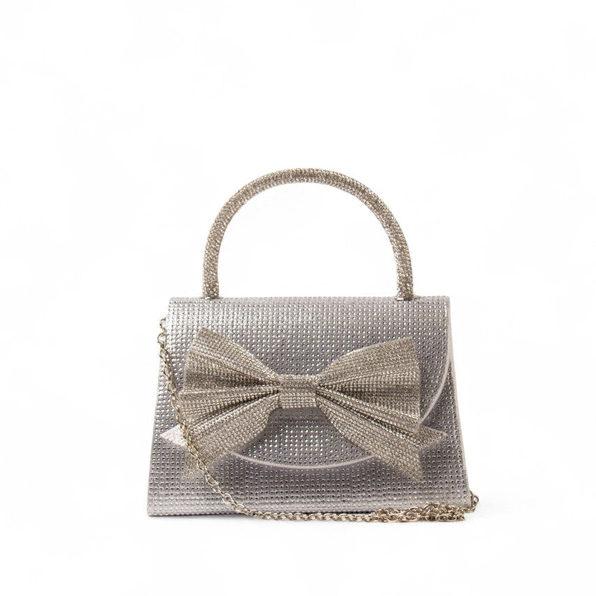 EuropeonUnion Women Silver Glitter HandBag #2434
