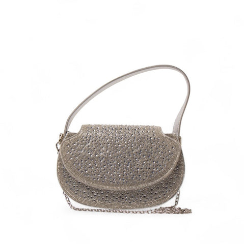 EuropeonUnion Women Silver Glitter HandBag #2438