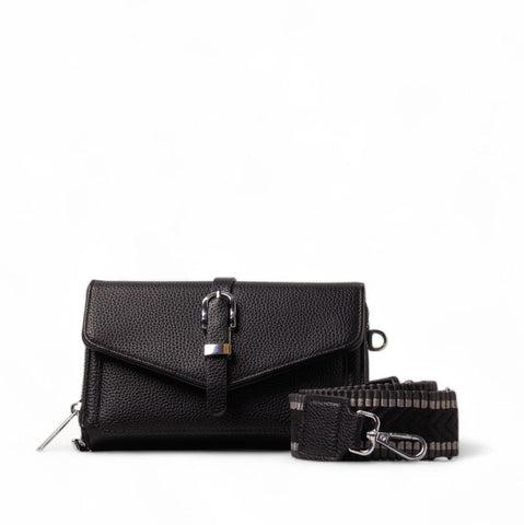 EuropeonUnion Women Black Leather HandBag #2442