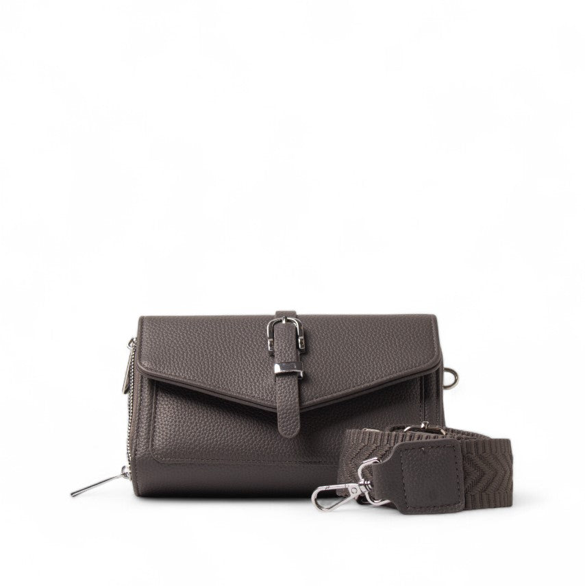 EuropeonUnion Women Grey Leather HandBag #2446