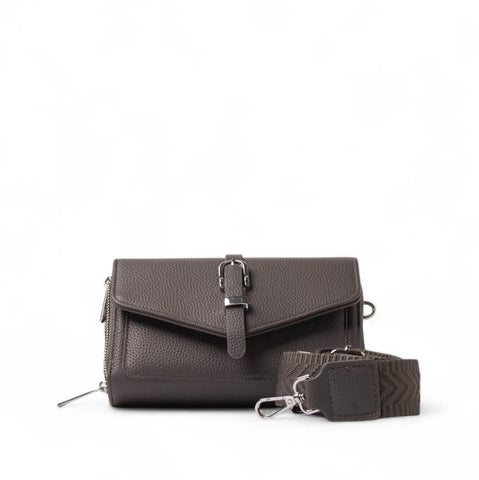 EuropeonUnion Women Grey Leather HandBag #2446