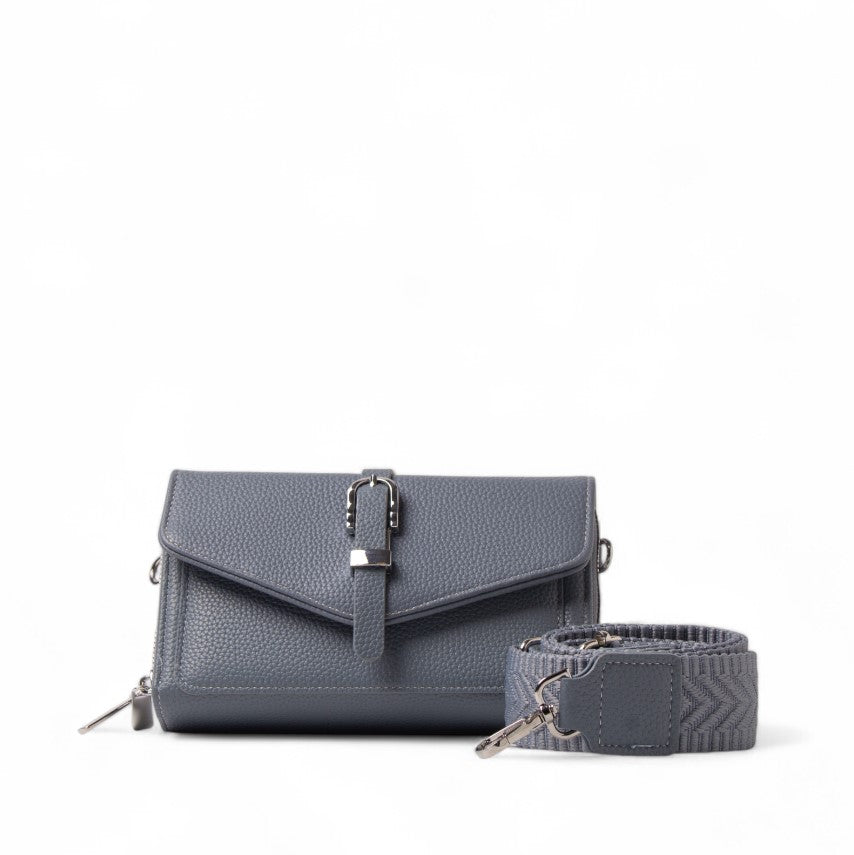 EuropeonUnion Women LightBlue Leather HandBag #2448