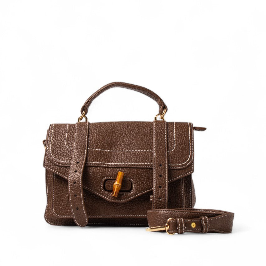 EuropeonUnion Women Cafe Leather HandBag #2454