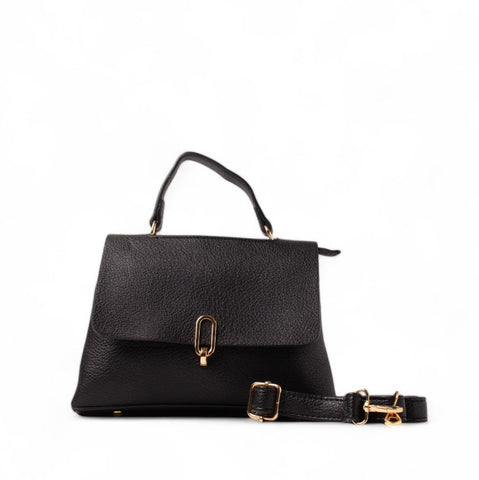 EuropeonUnion Women Black Leather HandBag #2491