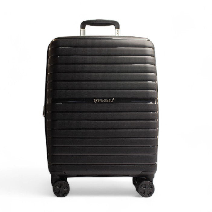 EuropeonUnion Black Fiberglass Suitcase (Medium) #2518