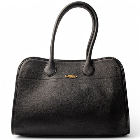 Women Black Leather HandBag #2544