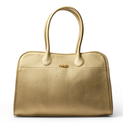 Women Gold Leather HandBag #2545