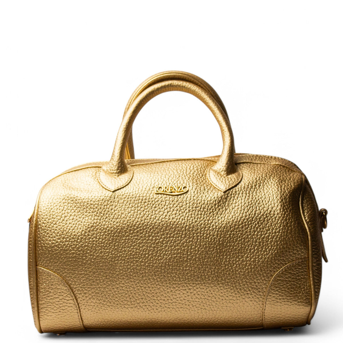 Women Gold Leather HandBag #2549